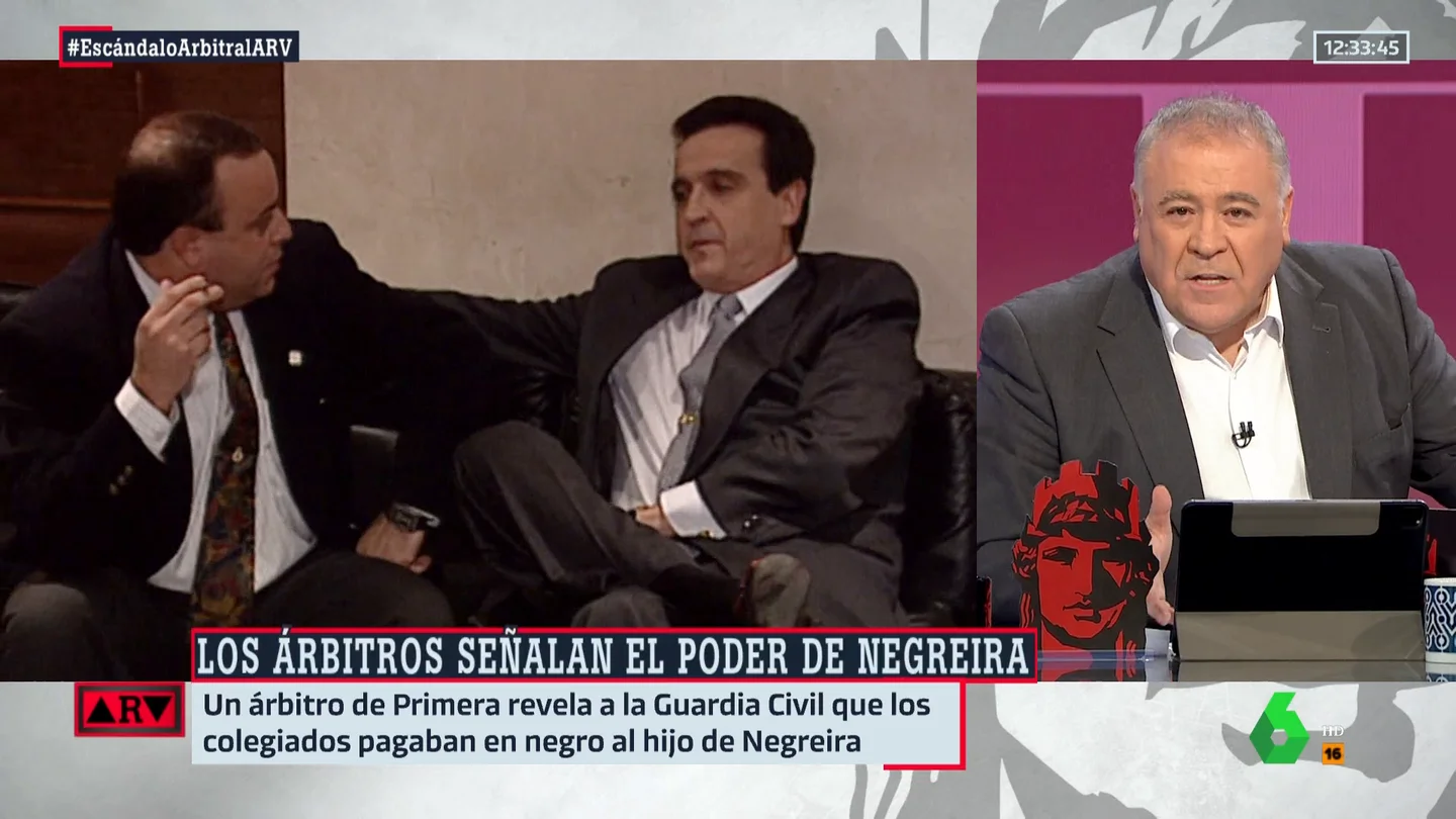 Ferreras, sobre el 'caso Negreira': "Es una desvergüenza de un tamaño sideral" Ferreras, sobre el 'caso Negreira': "Es una desvergüenza de un tamaño sideral"