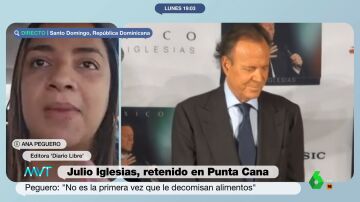 La periodista Ana Peguero, sobre Julio Iglesias: "No es la primera vez que le decomisan alimentos"