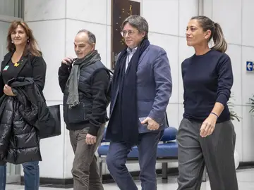 Laura Borràs, Jordi Turull, Carles Puigdemont y Miriam Nogueras