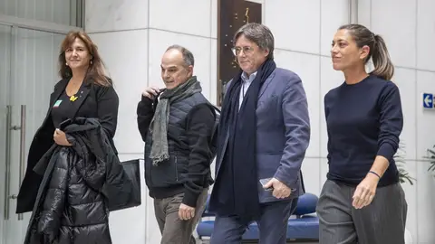 Laura Borràs, Jordi Turull, Carles Puigdemont y Miriam Nogueras