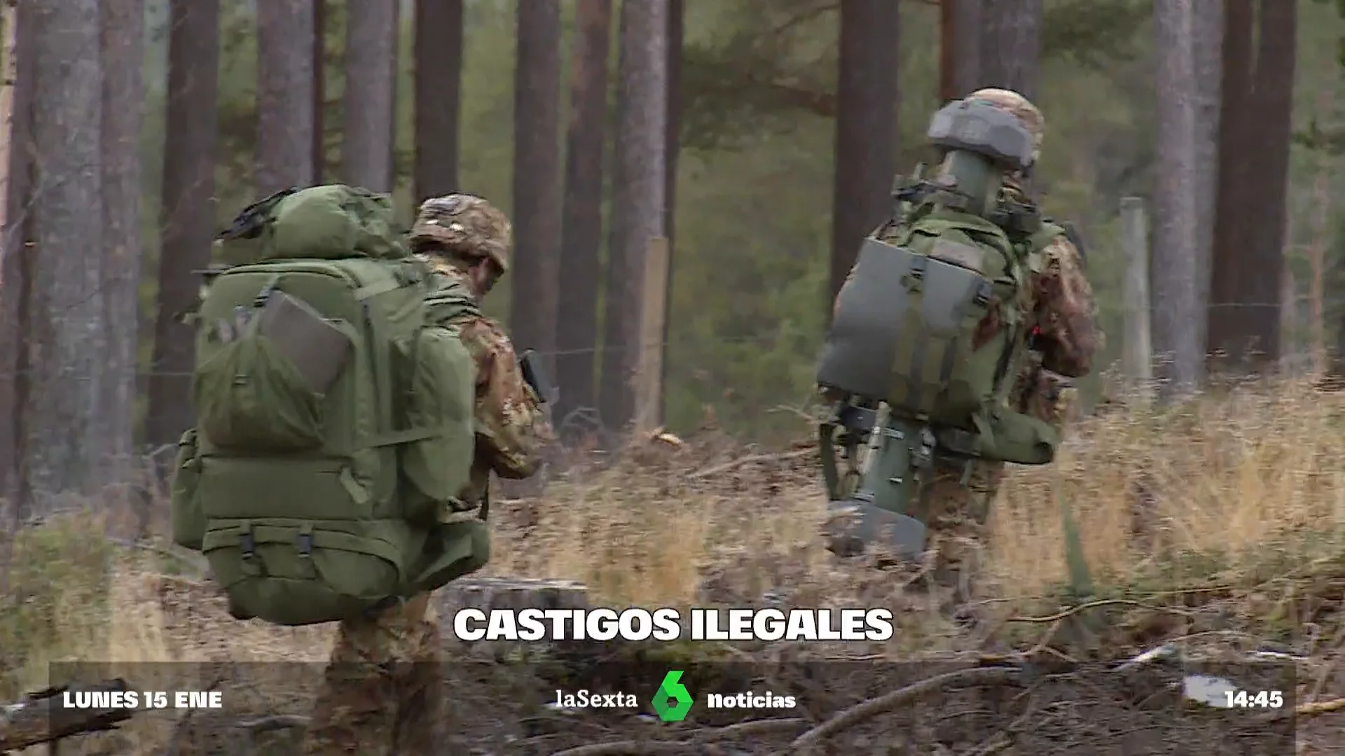 castigos ilegales en las maniobras