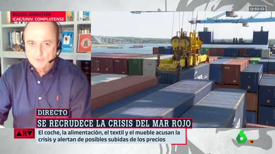 ¿Cómo puede afectar la crisis del mar Rojo a la economía española? Miguel Sebastián responde ¿Cómo puede afectar la crisis del mar Rojo a la economía española? Miguel Sebastián responde