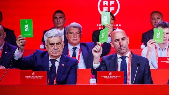 Rocha junto a Rubiales Rocha junto a Rubiales