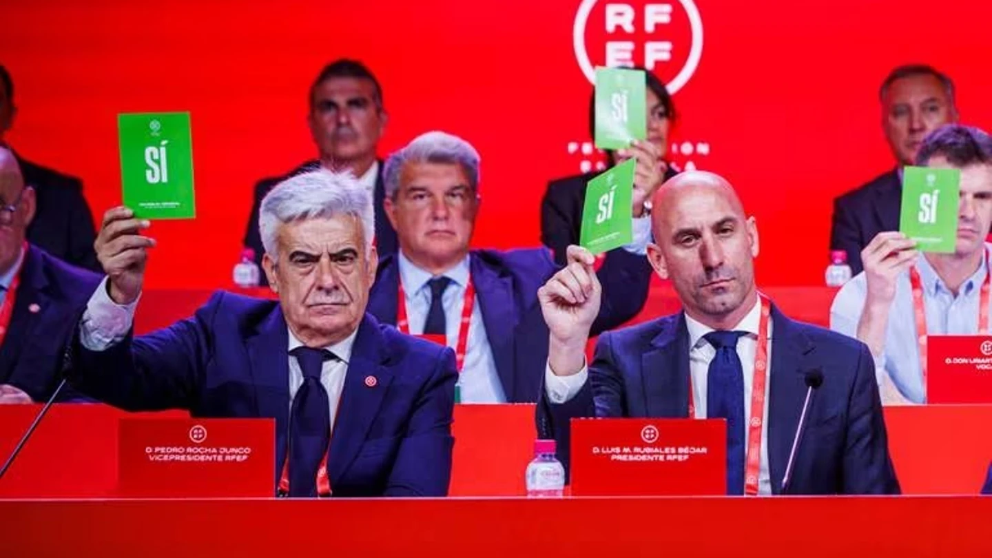 Rocha junto a Rubiales Rocha junto a Rubiales