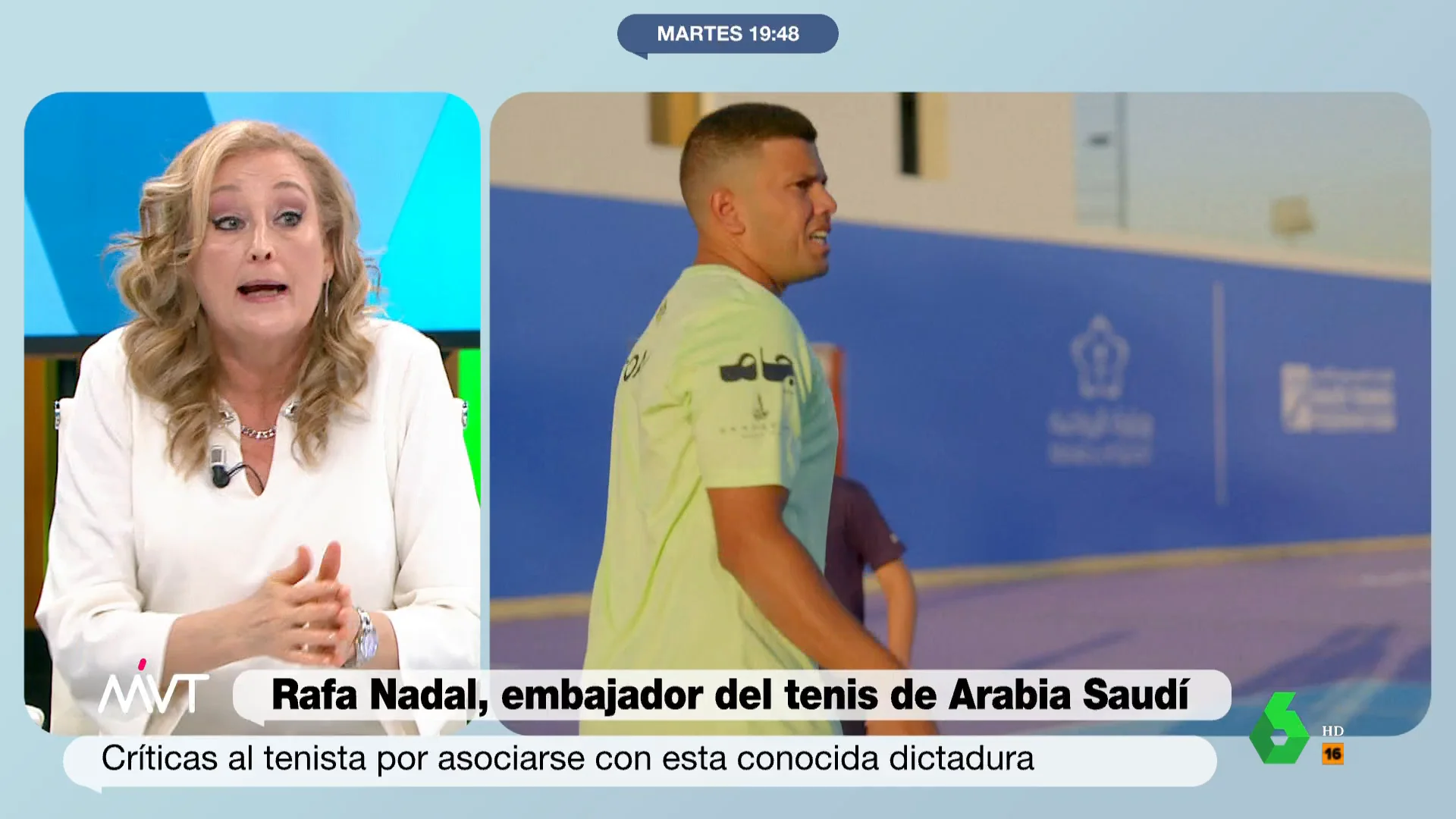 Elisa Beni carga contra Nadal