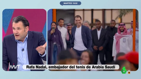 Iñaki López, dolido con el Athletic de Bilbao por jugar en Arabia Saudí "Esto de alguna manera mata el poco romanticismo que queda en el deporte", afirma Iñaki López sobre el fichaje de Rafa Nadal como embajador del tenis de Arabia Saudí y en este vídeo lo traslada a la participación de su equipo en la Supercopa.