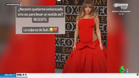 Cristina Pedroche "culpa" a Suki Waterhouse de sus ganas de volver a estar embarazada por su espectacular vestido en los Emmy