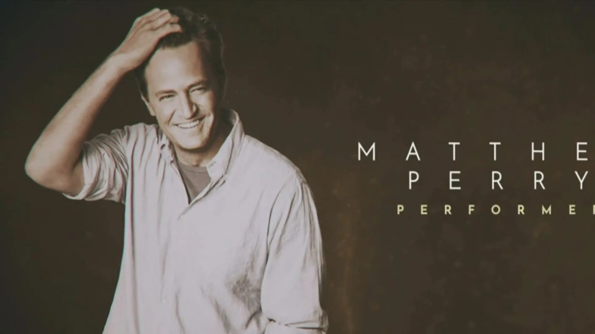 Imagen de Matthew Perry en el In Memorian de los Emmy que cerró con el himno de &#39;Friends&#39; &#39;I&#39;ll be there for you&#39;.