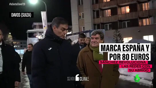 Pedro Sánchez desata la locura en Davos con un anorak español que vuela de las tiendas por 88 euros Pedro Sánchez desata la locura en Davos con un anorak español que vuela de las tiendas por 88 euros