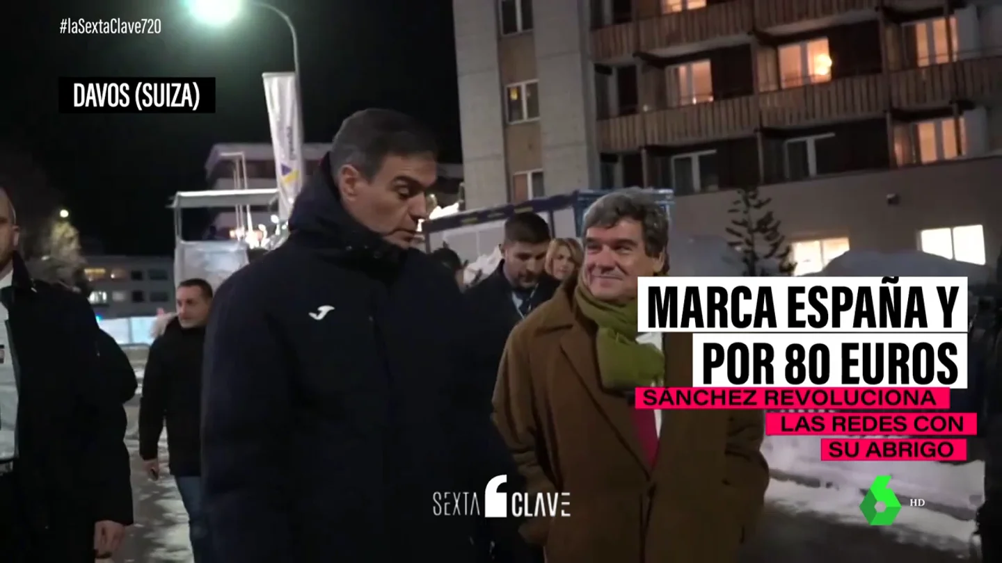 Pedro Sánchez desata la locura en Davos con un anorak español que vuela de las tiendas por 88 euros Pedro Sánchez desata la locura en Davos con un anorak español que vuela de las tiendas por 88 euros