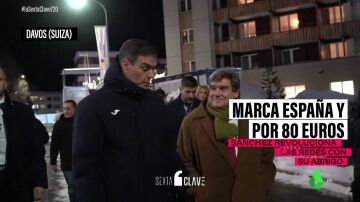 Pedro Sánchez desata la locura en Davos con un anorak español que vuela de las tiendas por 88 euros