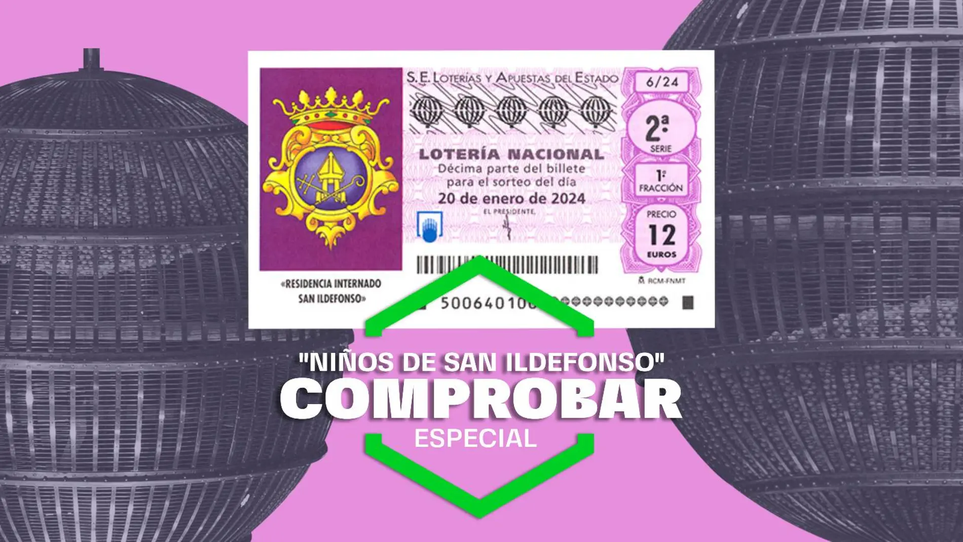 Comprobar el Sorteo Especial de Lotería Nacional de los Niños de San Ildefonso del sábado 20 de enero de 2024