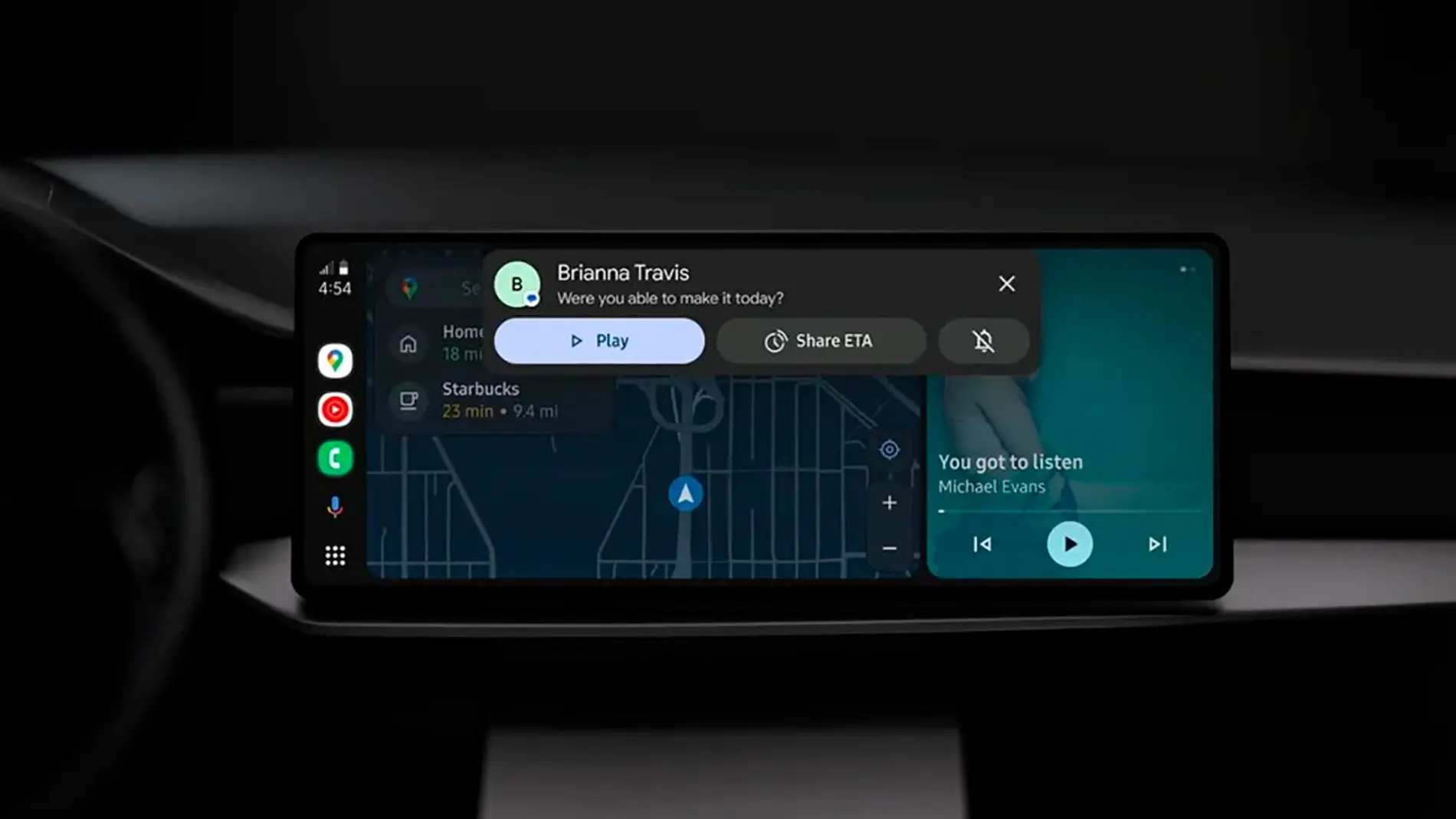 Cómo ver  en Android Auto mientras conduces