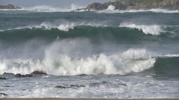 Imagen de archivo del mar picado en A Coruña.