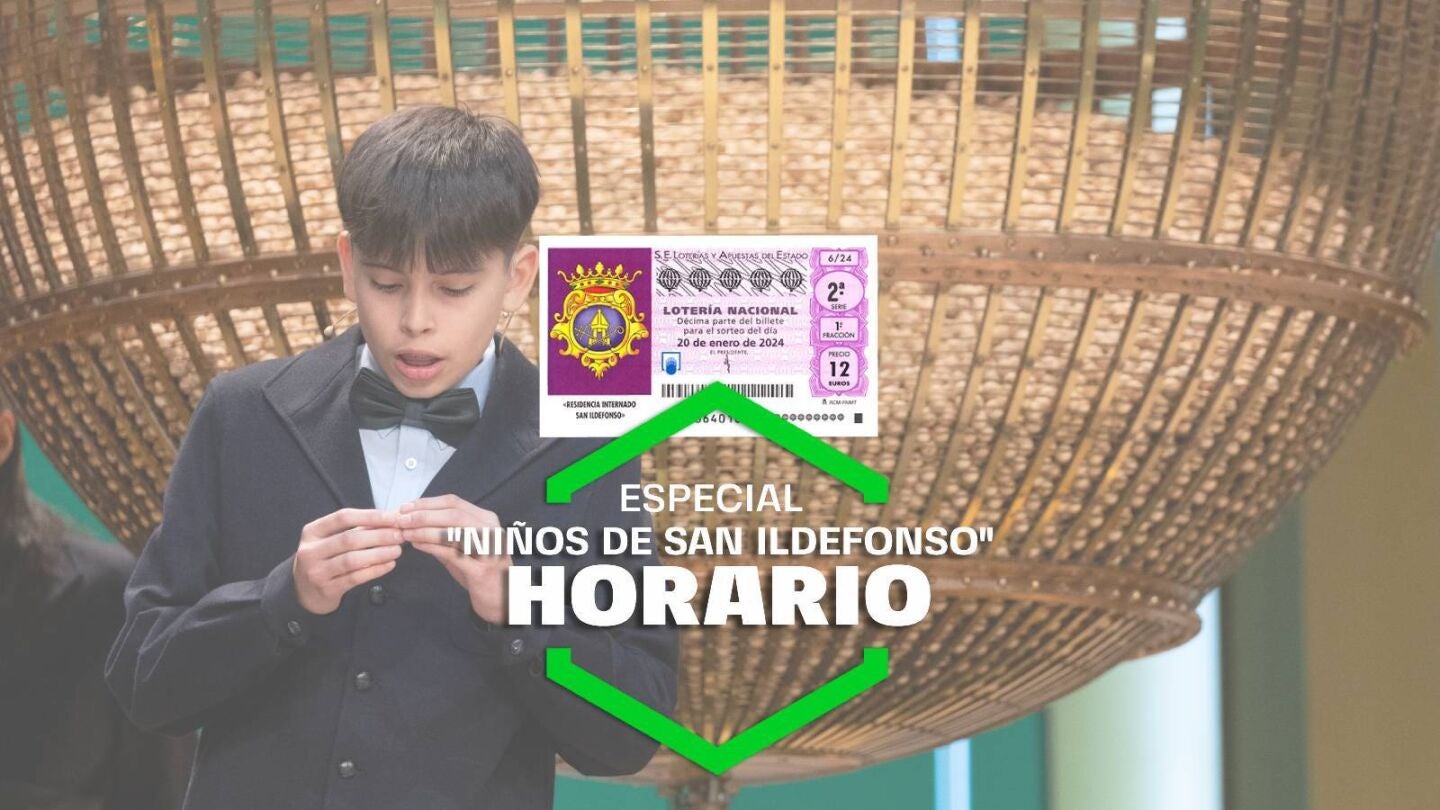 Horario y d&oacute;nde ver el sorteo extraordinario de los ni&ntilde;os de San Ildefonso de la Loter&iacute;a Nacional