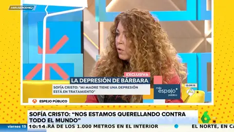 Sofía Cristo, a los que atacan a Bárbara Rey: "Verónica Forqué no parecía que estaba en una depresión antes de suicidarse"