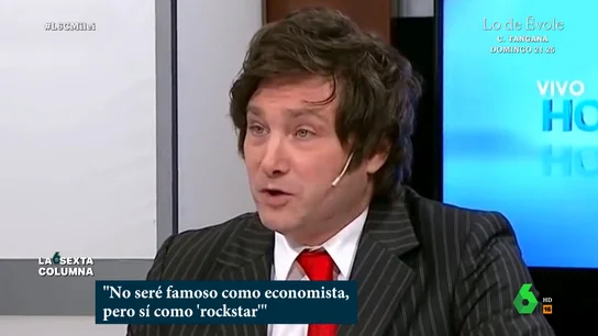 El presidente de Argentina, Javier Milei, durante una entrevista. La insólita defensa de Milei de la venta de órganos: "¿Por qué no puedo decidir sobre mi cuerpo?"