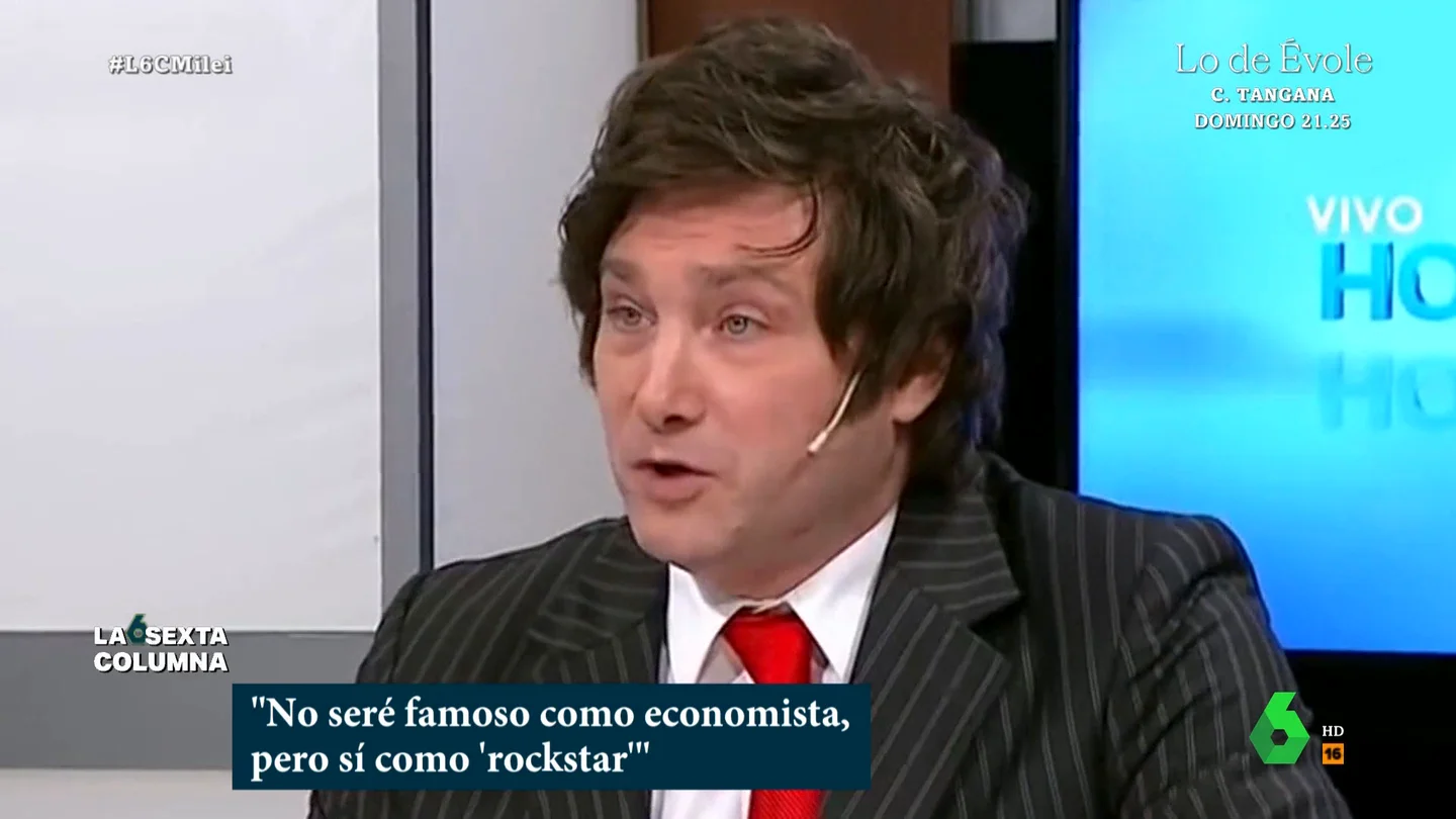 El presidente de Argentina, Javier Milei, durante una entrevista. La insólita defensa de Milei de la venta de órganos: "¿Por qué no puedo decidir sobre mi cuerpo?"