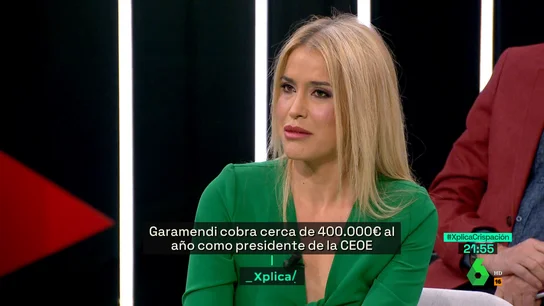 El reproche de Afra Blanco a Garamendi tras acusar de populismo a Yolanda Díaz por los sueldos de los directivos: "Se llama Constitución" El reproche de Afra Blanco a Garamendi tras acusar de populismo a Yolanda Díaz por los sueldos de los directivos: "Se llama Constitución"