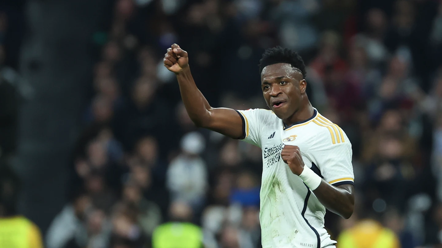 Vinicius celebra un gol con el Real Madrid Vinicius celebra un gol con el Real Madrid