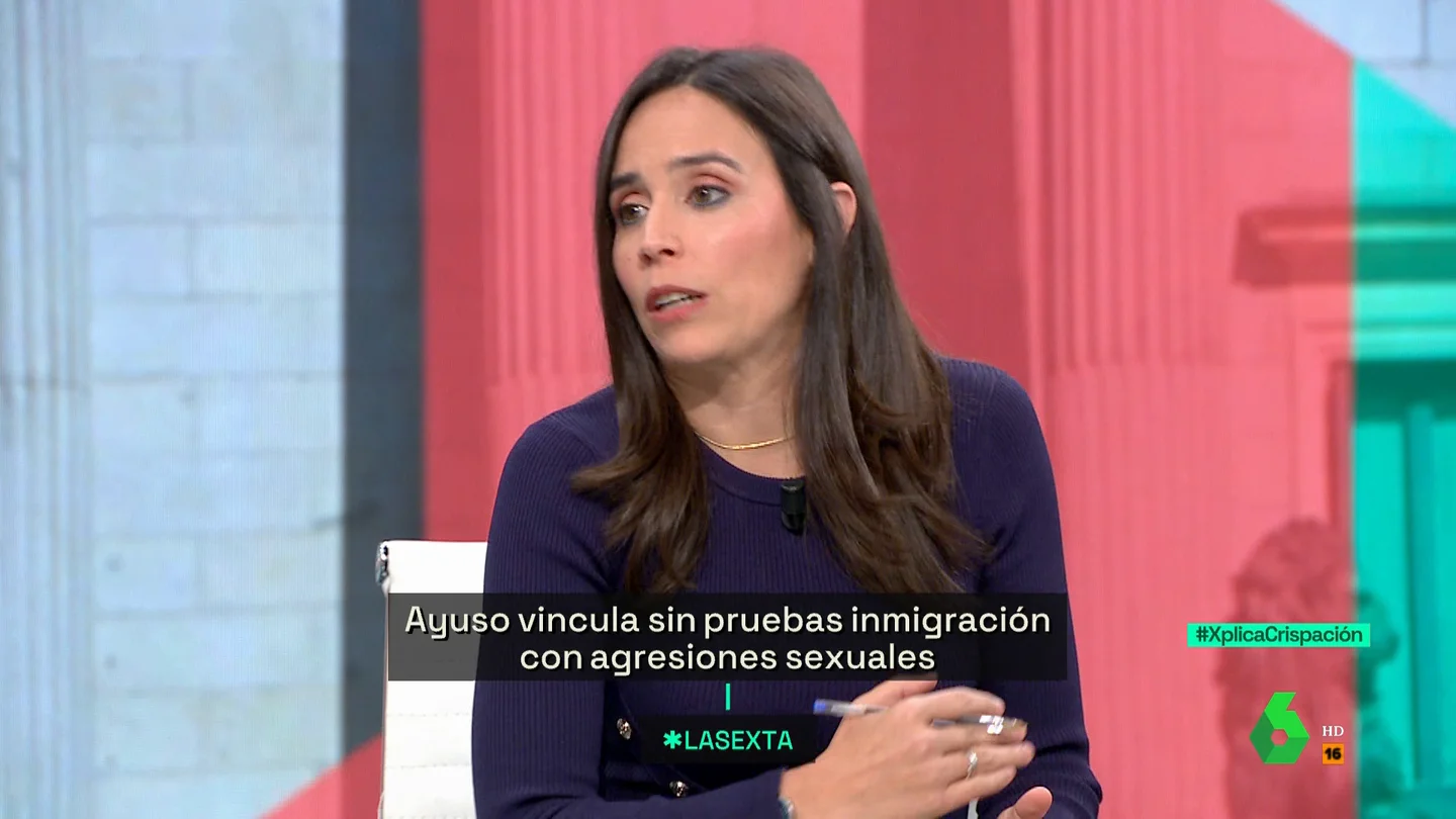 Pilar Velasco, tajante: "Los datos desmienten siempre al PP, a Vox y a quien quiera vincular la inmigración con la delincuencia" Pilar Velasco, tajante: "Los datos desmienten siempre al PP, a Vox y a quien quiera vincular la inmigración con la delincuencia"