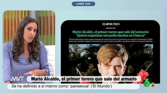 Así es Mario Alcalde, el torero pansexual que quiere montar una peña en Chueca Mario Alcalde, el primer torero que sale del armario en España
