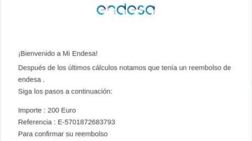 ¡Cuidado si recibes este correo electrónico de Endesa! La Guardia Civil alerta de una nueva estafa de 'phishing'