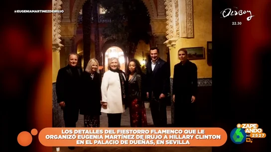 Así fue la fiesta que Eugenia Martínez de Irujo organizó para Hillary Clinton en Sevilla Así fue la fiesta que Eugenia Martínez de Irujo organizó para Hillary Clinton en Sevilla