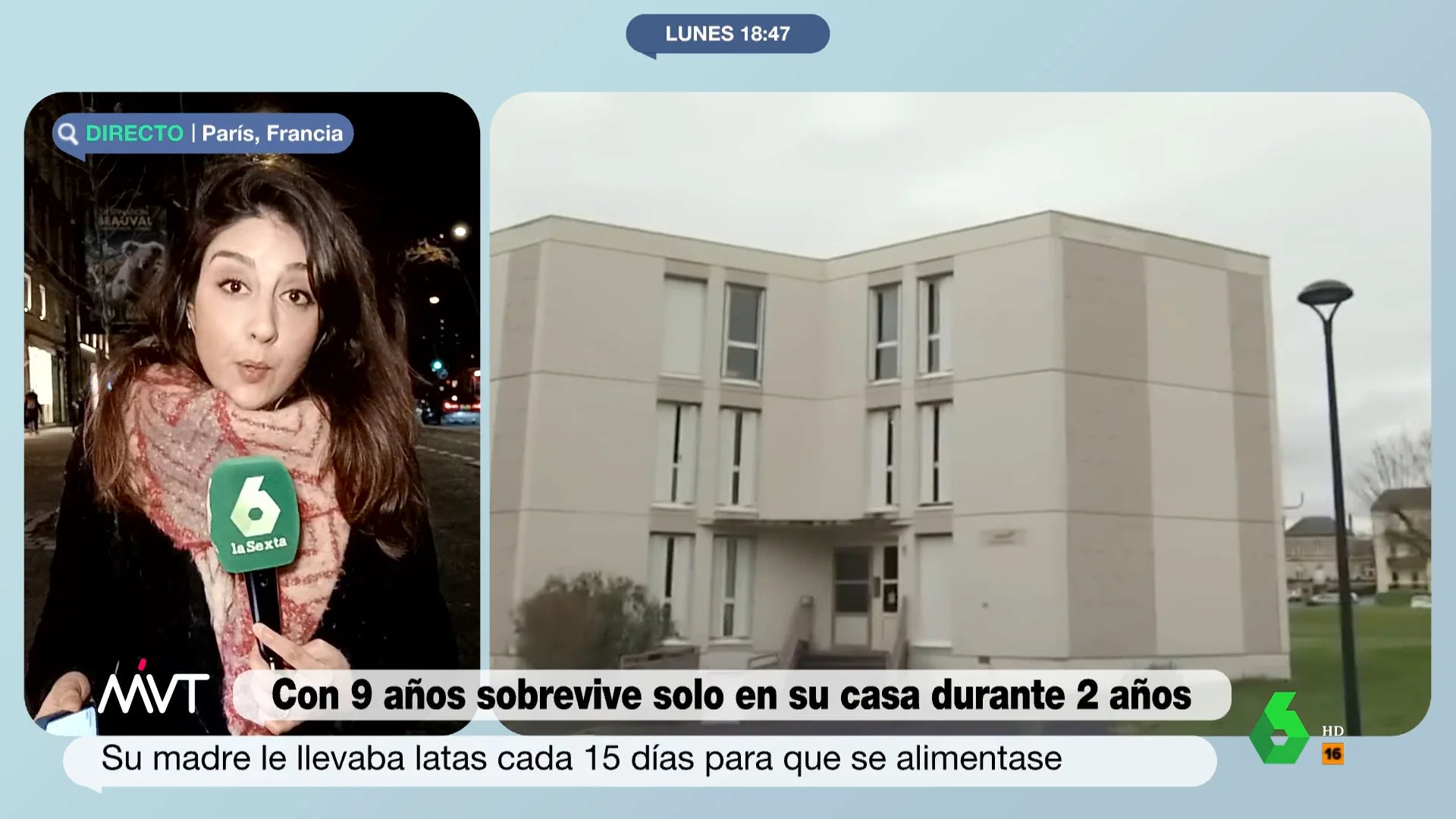 "No saltaron las alarmas porque era un niño muy responsable, iba cada día puntual a la escuela y sacaba buenas notas", comenta la corresponsal de laSexta sobre el niño de 9 años que ha sobrevivido solo durante dos años en Francia.