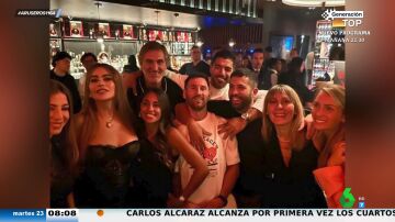 Sofía Vergara y su foto viral con Leo Messi, Luis Suárez, Jordi Alba y Sergio Busquets en el restaurante más top de Miami
