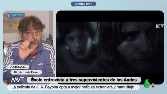 MVT Jordi Évole cuenta cuándo empezaron a comer carne humana los supervivientes de los Andes: "Los primeros días tiraron de chocolates" MVT Jordi Évole cuenta cuándo empezaron a comer carne humana los supervivientes de los Andes: "Los primeros días tiraron de chocolates"