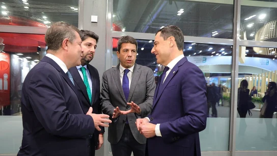 Minicumbre de los presidentes de la Generalitat Valenciana, Carlos Mazón; Castilla-La Mancha, Emiliano García-Page; Andalucía, Juanma Moreno; Murcia, Fernando López Miras. Minicumbre de los presidentes de la Generalitat Valenciana, Carlos Mazón; Castilla-La Mancha, Emiliano García-Page; Andalucía, Juanma Moreno; Murcia, Fernando López Miras.