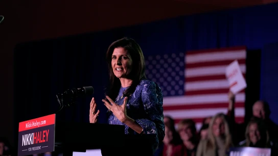 La candidata republicana a la presidencia, la ex embajadora ante la ONU Nikki Haley La candidata republicana a la presidencia, la ex embajadora ante la ONU Nikki Haley