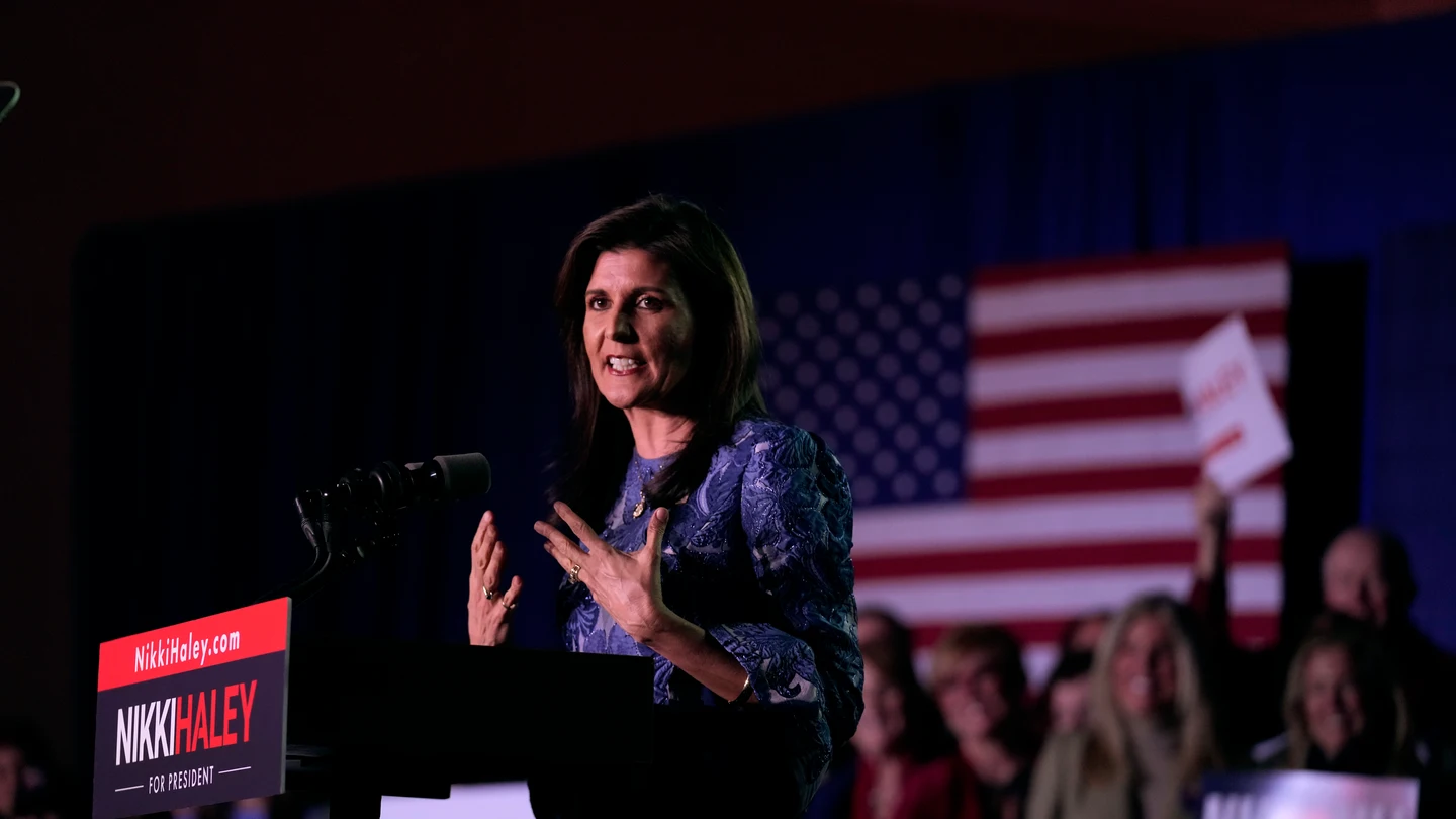La candidata republicana a la presidencia, la ex embajadora ante la ONU Nikki Haley La candidata republicana a la presidencia, la ex embajadora ante la ONU Nikki Haley
