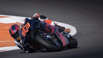 Marc Márquez en los test de Valencia