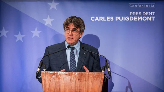 El expresidente de la Generalitat y eurodiputado de Junts, Carles Puigdemont. El expresidente de la Generalitat y eurodiputado de Junts, Carles Puigdemont.