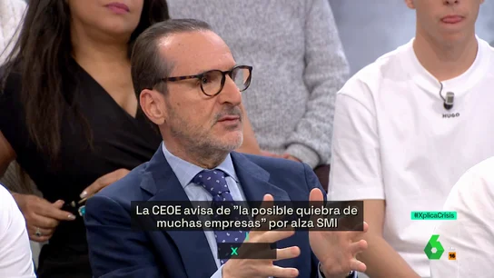Francisco, miembro de la CEOE, sobre la subida del salario mínimo: "Aquí quien ha ganado de verdad es el Estado" Francisco, miembro de la CEOE, sobre la subida del salario mínimo: "Aquí quien ha ganado de verdad es el Estado"