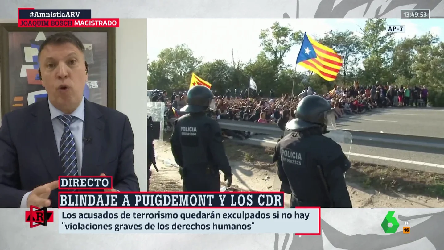 ¿Hubo terrorismo en los hechos del 'procés'? Así responde Joaquim Bosch ¿Hubo terrorismo en los hechos del 'procés'? Así responde Joaquim Bosch