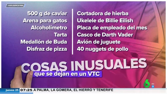 Estos son los objetos más inverosímiles que los clientes olvidamos en los taxis, Uber y otros VTC Estos son los objetos más inverosímiles que los clientes olvidamos en los taxis, Uber y otros VTC