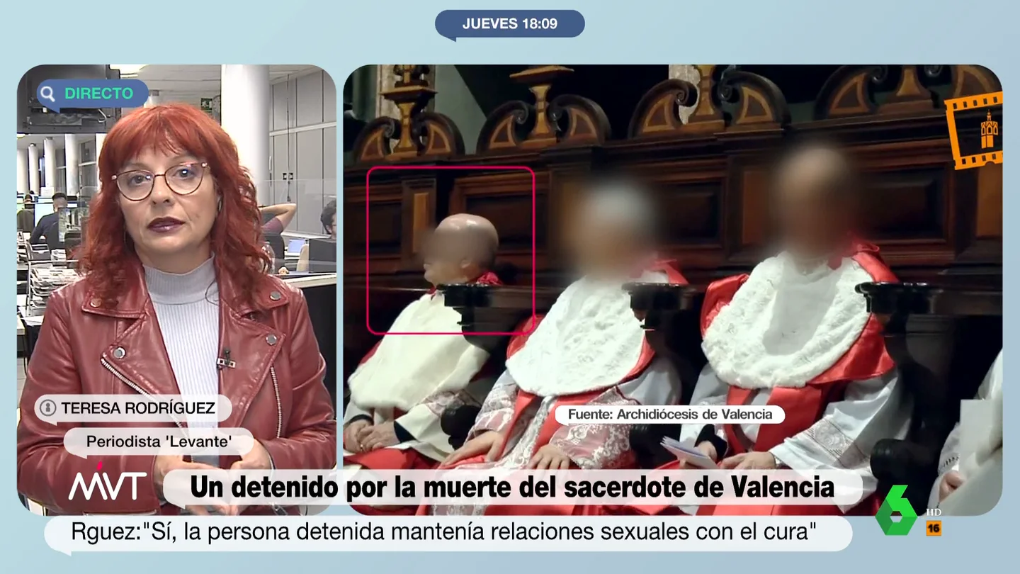 Teresa Rofríguez, periodista de 'Levante', da detalles sobre el sacerdote de Valencia asesinado. El arzobispado recibió "quejas vecinales por el trasiego de gente" en el piso del canónigo de Valencia