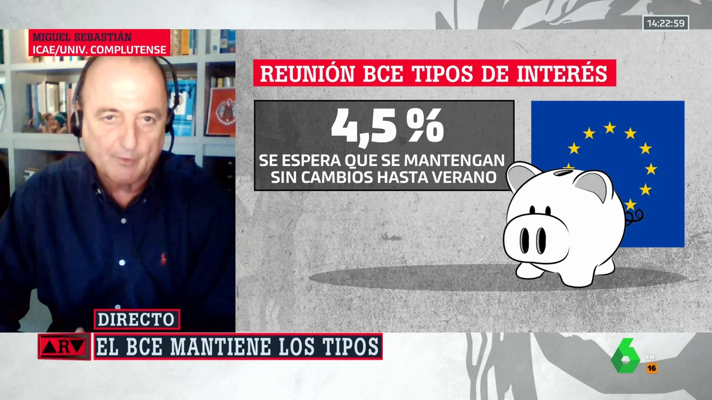 La reacción de Miguel Sebastián a la decisión del BCE: "Se equivoca" La reacción de Miguel Sebastián a la decisión del BCE: "Se equivoca"