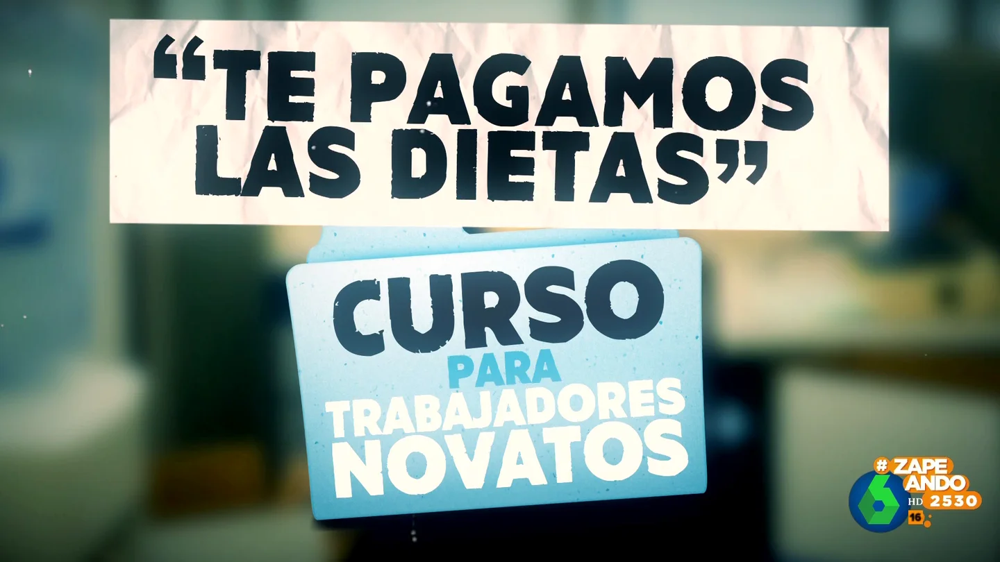 Zapeando presenta su curso para trabajadores novatos: "Cualquier cosa por ayudar a los chavales que nos van a pagar las pensiones" Zapeando presenta su curso para trabajadores novatos: "Cualquier cosa por ayudar a los chavales que nos van a pagar las pensiones"