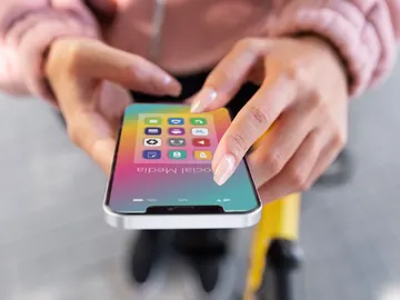 Un iPhone en las manos Un iPhone en las manos