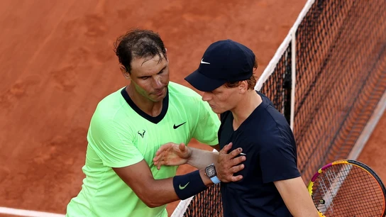 Rafa Nadal, con Jannik Sinner Rafa Nadal, con Jannik Sinner