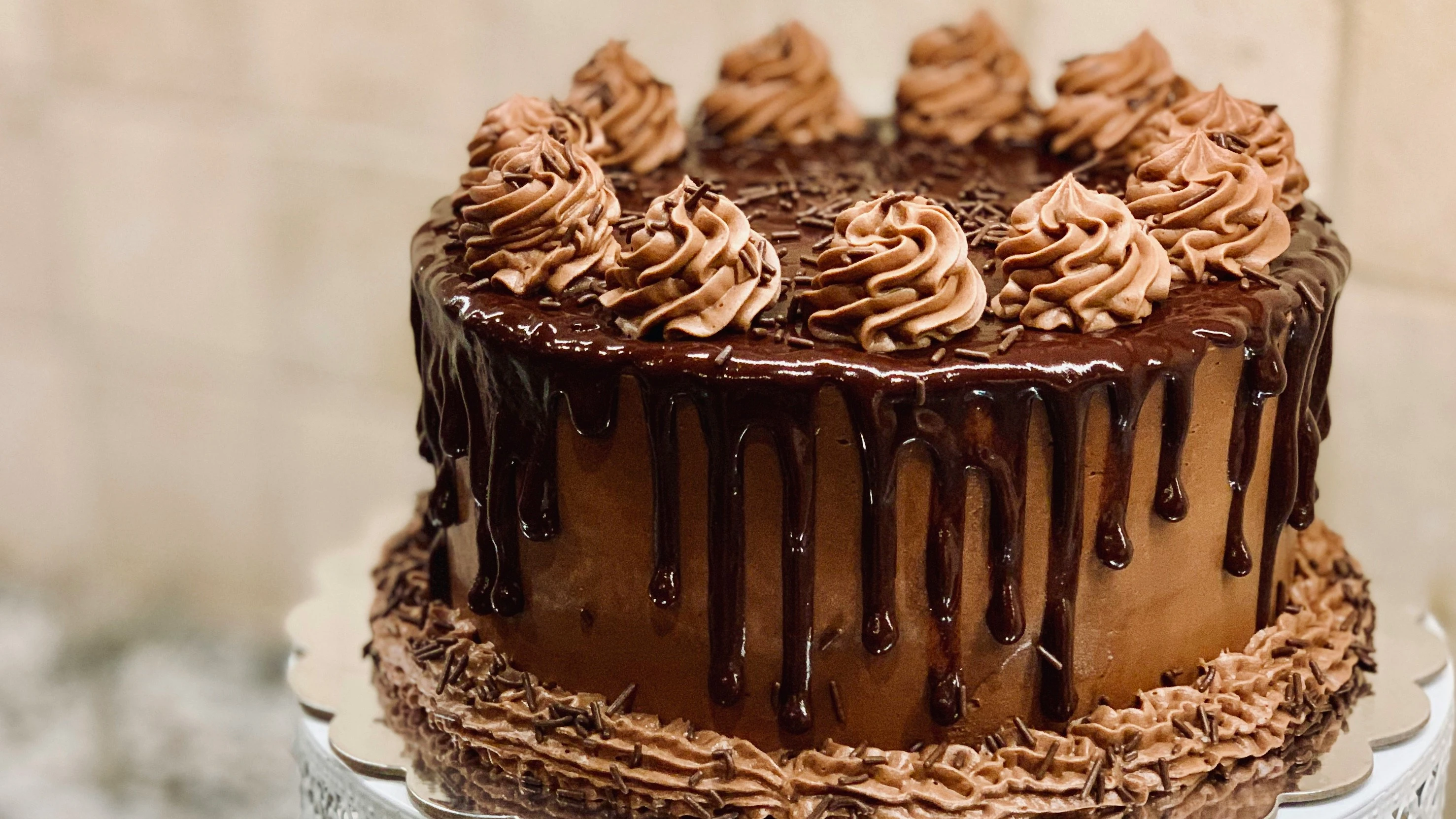 Tarta de chocolate.