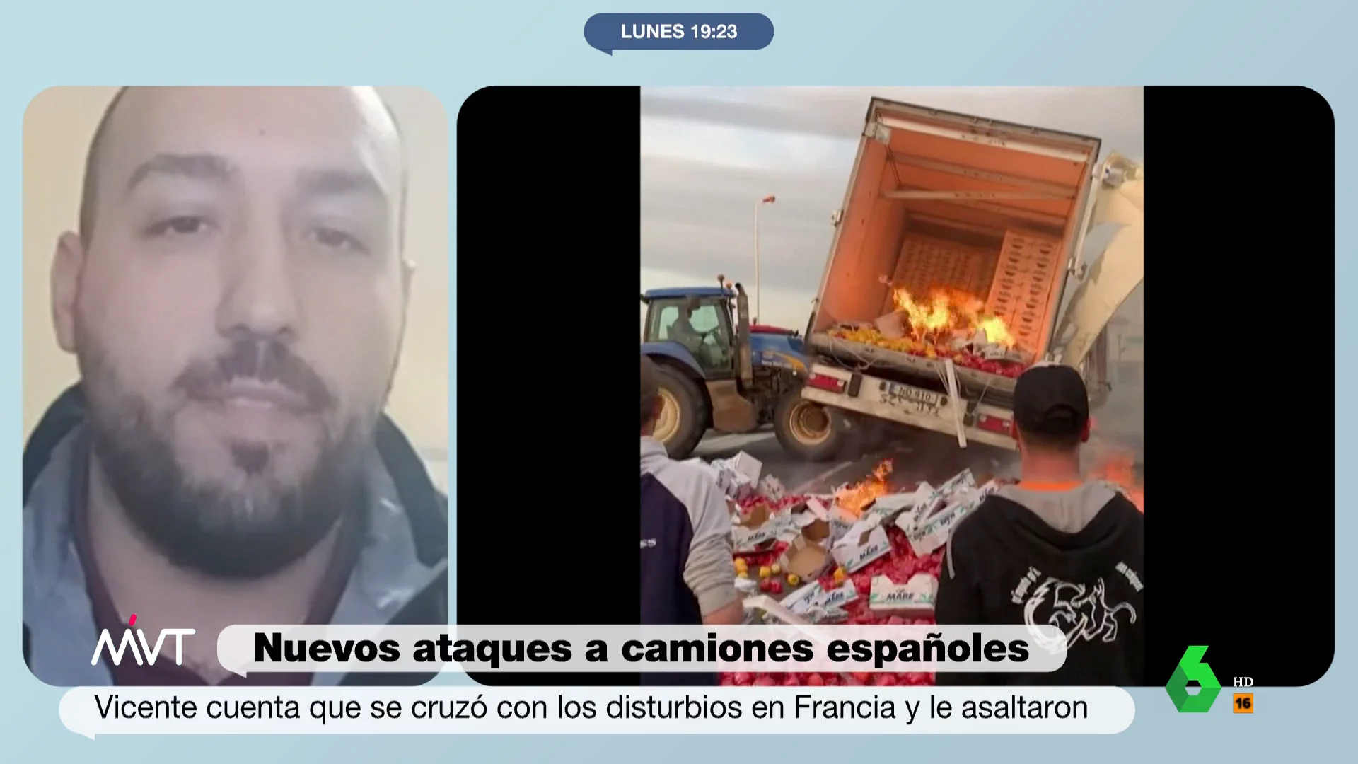 Vicente Cañizares, camionero español, en Más Vale Tarde