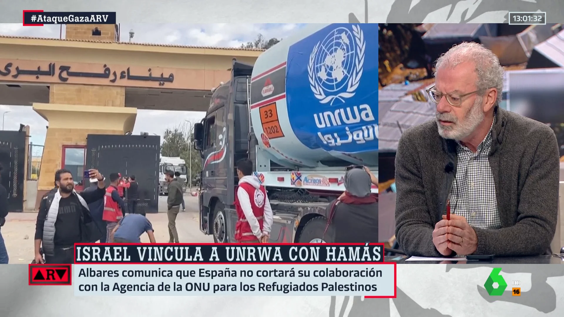 Jesús Nuñez advierte sobre la complicada situación de UNRWA: "Si desaparece, los gazatíes estarían desasistidos"