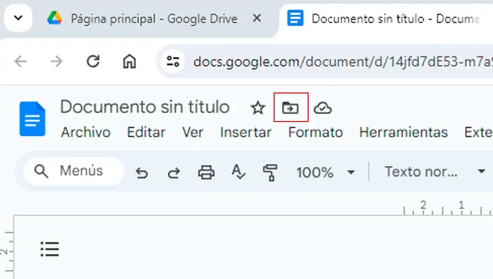 Moviendo documentos en Google Drive