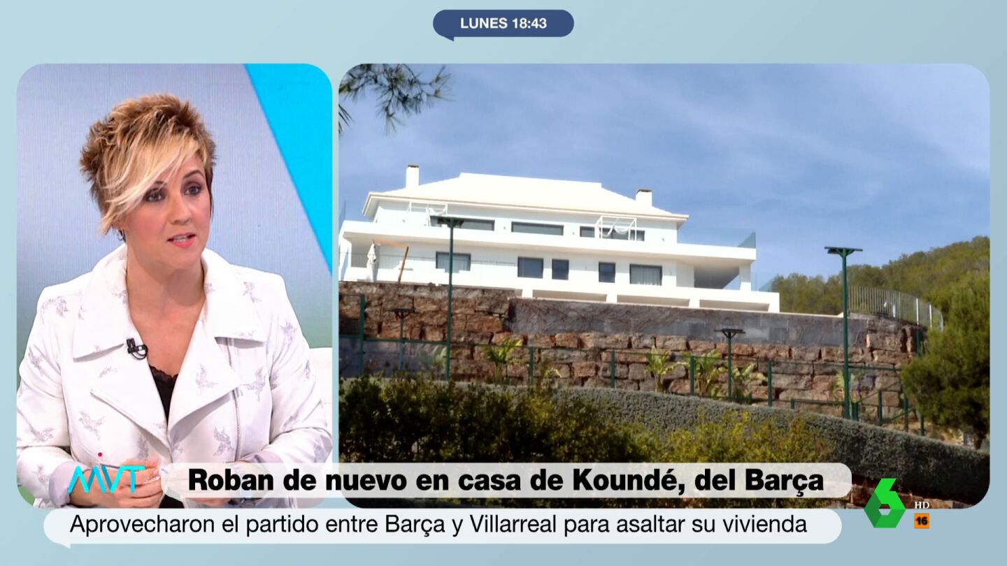 Cristina Pardo analiza con el experto en seguridad Jos&eacute; F&eacute;lix Ramajo el segundo robo en la casa del futbolista Jules Kound&eacute; y comparte su propia experiencia en directo en M&aacute;s Vale Tarde. Su curiosa reflexi&oacute;n, en este v&iacute;deo.