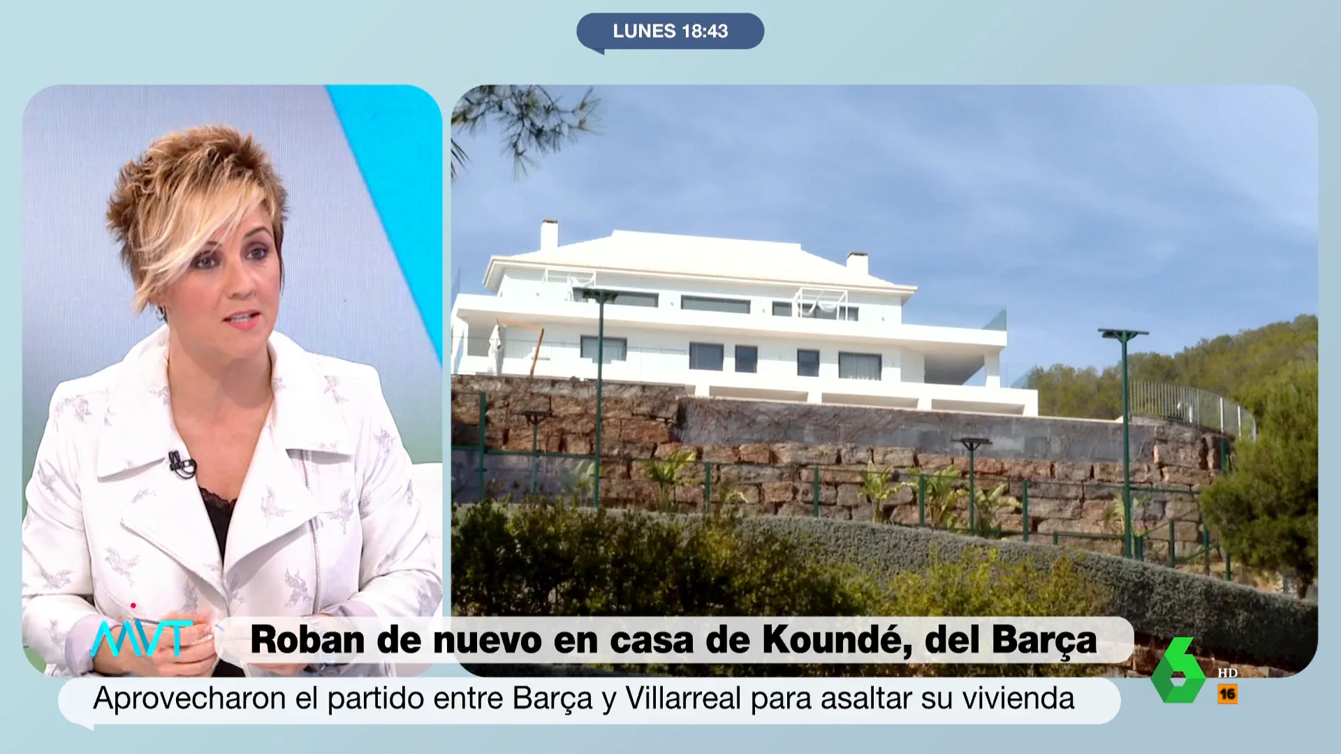 Cristina Pardo analiza con el experto en seguridad José Félix Ramajo el segundo robo en la casa del futbolista Jules Koundé y comparte su propia experiencia en directo en Más Vale Tarde. Su curiosa reflexión, en este vídeo.